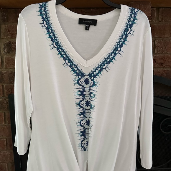 Karen Kane tie front top XL - Picture 2 of 3